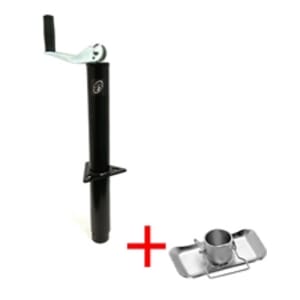 RAM® 2,000 lbs. A-Frame Trailer Jack w/Zinc Trailer Foot TJA-2000-B-JF-100-Z