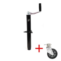 Ram® 5,000 lbs. A-Frame Trailer Jack with 6" Poly Caster Wheel - TJA-5000-B-JC-101