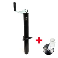 RAM® 2,000 lbs. A-Frame Trailer Jack w/6" Steel Caster Wheel TJA-2000-B-JC-102