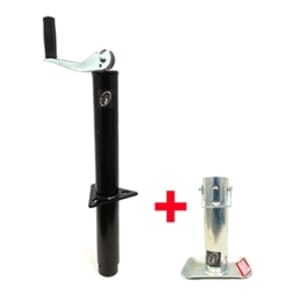RAM® 2,000 lbs. A-Frame Trailer Jack w/Round Tube Trailer Foot TJA-2000-B-JF-101-Z