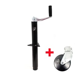 Ram® 5,000 lbs. A-Frame Trailer Jack with 6" Steel Caster Wheel - TJA-5000-B-JC-102