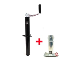 Ram® 5,000 lbs. A-Frame Trailer Jack w/Zinc Round Tube Foot - TJA-5000-B-JF-101-Z