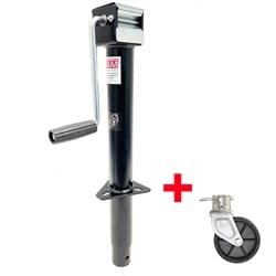 5,000 lbs. Sidewind RAM® A-frame Jack with 6" Poly Caster Wheel - TJA-5000S-B-JC-101