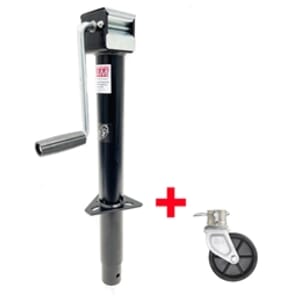 5,000 lbs. Sidewind RAM® A-frame Jack with 6" Poly Caster Wheel - TJA-5000S-B-JC-101