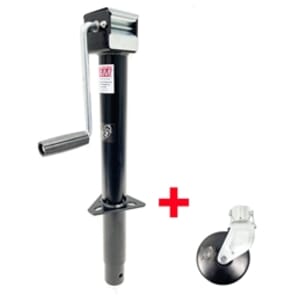 5,000 lbs. Side Wind RAM® A-frame Jack with 6" Steel Caster Wheel - TJA-5000S-B-JC-102