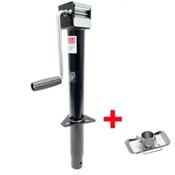 5,000 lbs. Side Wind RAM® A-frame Jack w/ Zinc Foot Plate - TJA-5000S-B-JF-100-Z