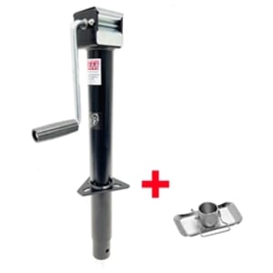 5,000 lbs. Side Wind RAM® A-frame Jack w/ Zinc Foot Plate - TJA-5000S-B-JF-100-Z