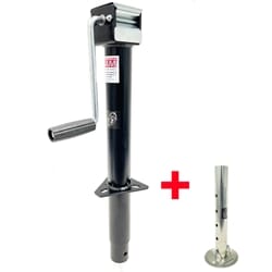 5,000 lbs. Sidewind RAM® A-frame Jack w/ Zinc Adjustable Drop leg - TJA-5000S-B-JF-1005H-Z