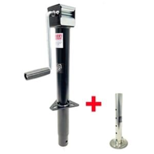 5,000 lbs. Sidewind RAM® A-frame Jack w/ Zinc Adjustable Drop leg - TJA-5000S-B-JF-1005H-Z