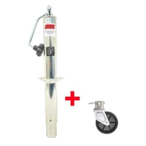 RAM® 5,000 lbs. Zinc A-Frame Trailer Jack w/ 6" Poly Caster Wheel TJA-5000T-Z-JC-101