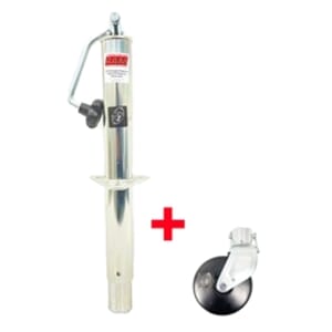 RAM® 5,000 lbs. Zinc A-Frame Trailer Jack w/ 6" Steel Caster Wheel TJA-5000T-Z-JC-102