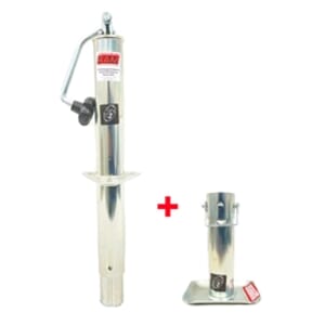 RAM® 5,000 lbs. Zinc A-Frame Trailer Jack w/ Zinc Round Tube Foot TJA-5000T-Z-JF-101-Z