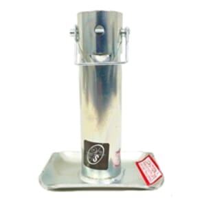 RAM® Zinc Round Tube Tall Foot plate - JF-101