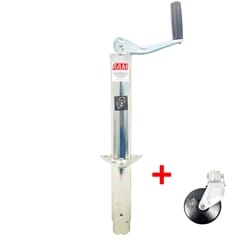 RAM® 2,000 lbs. Zinc A-Frame Trailer Jack w/6" Steel Caster Wheel TJA-2000-Z-JC-102