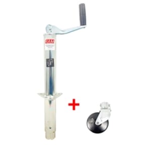 RAM® 2,000 lbs. Zinc A-Frame Trailer Jack w/6" Steel Caster Wheel TJA-2000-Z-JC-102