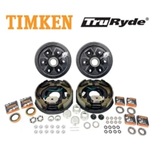 6-5.5" Bolt Circle 4,400 lbs. TruRyde® Trailer Axle Electric Brake Kit With Timken Bearings