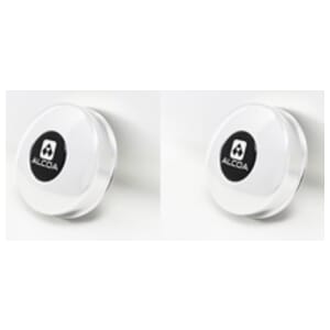 Two Front Alcoa Center Caps for One Ton Dual Wheel - 001611X2