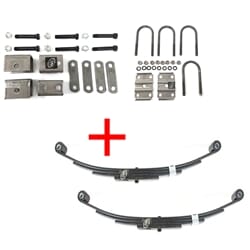 4,400 lbs. Single Trailer Axle Suspension Kit Including Leaf Springs, Hanger & U-Bolt Kit - 4400-KIT-SINGLE