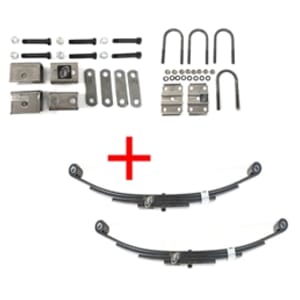 4,400 lbs. Single Trailer Axle Suspension Kit Including Leaf Springs, Hanger & U-Bolt Kit - 4400-KIT-SINGLE