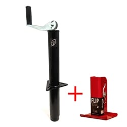 RAM® 2,000 lbs. A-Frame Trailer Jack w/ 4" Fastway Flip Foot TJA-2000-B-FLIP4