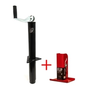 RAM® 2,000 lbs. A-Frame Trailer Jack w/ 4" Fastway Flip Foot TJA-2000-B-FLIP4