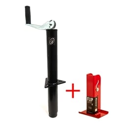 RAM® 2,000 lbs. A-Frame Trailer Jack w/ 6" Fastway Flip Foot TJA-2000-B-FLIP6