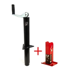 RAM® 2,000 lbs. A-Frame Trailer Jack w/ 6" Fastway Flip Foot TJA-2000-B-FLIP6