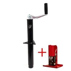 Ram® 5,000 lbs. A-Frame Trailer Jack w 4" Fastway Flip Foot - TJA-5000-B-FLIP4