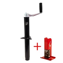 Ram® 5,000 lbs. A-Frame Trailer Jack w 6" Fastway Flip Foot - TJA-5000-B-FLIP6
