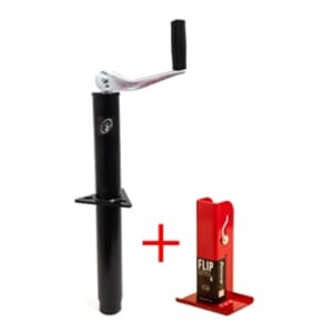 Ram® 5,000 lbs. A-Frame Trailer Jack w 6" Fastway Flip Foot - TJA-5000-B-FLIP6