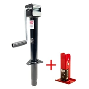 5,000 lbs. Side Wind RAM® A-frame Jack with 6" Flip Foot - TJA-5000S-B-FLIP6