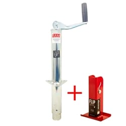 RAM® 2,000 lbs. Zinc A-Frame Trailer Jack w/6" Fastway Flip Foot TJA-2000-Z-FLIP6
