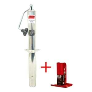 RAM® 5,000 lbs. Zinc A-Frame Trailer Jack w/ 4" Fastway Flip Foot TJA-5000T-Z-FLIP4