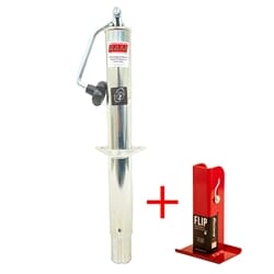 RAM® 5,000 lbs. Zinc A-Frame Trailer Jack w/ 6" Fastway Flip Foot TJA-5000T-Z-FLIP6