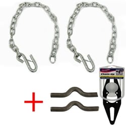 36" X 1/4" 1-HOOK SAFETY CHAIN, 5,000 lbs. capacity.