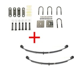 2,000 lbs. Trailer Axle Suspension kit Including Leaf Springs, Shackle & U-Bolt Kit - HL2000-KIT (No Hangers)