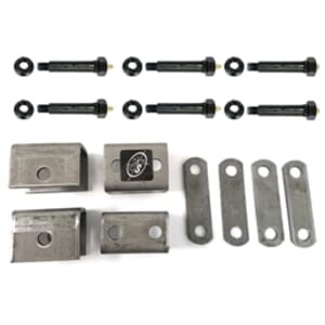 Single Axle Hanger Kit for Double Eye Springs w/Wet Bolts - WBAPS1BX