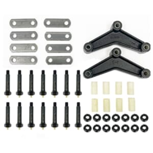 Greaseable Tandem Axle Shackle Kit for Double Eye Springs (3.5K-5.2K) - WBAPX3-5BX