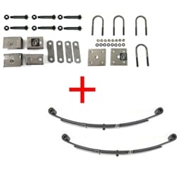 2,000 lbs. Greaseable Trailer Axle Suspension Kit Including Leaf Springs, Hanger & U-Bolt Kit - WB2000-KIT