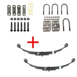 Southwest Wheel® 3,500 lbs. Greaseable Single Trailer Axle Suspension Kit with No Hanger Brackets - HLWB3500-KIT-SINGLE