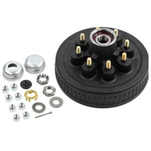Dexter Pre-Greased Easy Assemble 8 on 6.5" Hub and Drum 9/16" Studs for 7,000 lbs. Trailer Axle - K08-219-2G