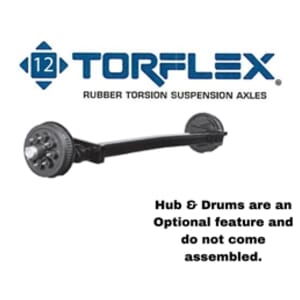 7,000 lb. #12 Dexter® Torflex® Rubber Torsion Suspension Trailer Axle Beam