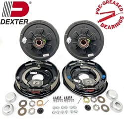 Dexter Pre-Greased Easy Assemble 6 on 5.5" Hub and Drum Electric Brake Kit for 5,200 lbs. Trailer Axle - PGBK13ELE