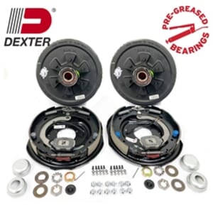 Dexter Pre-Greased Easy Assemble 6 on 5.5" Hub and Drum Electric Brake Kit for 5,200 lbs. Trailer Axle - PGBK13ELE