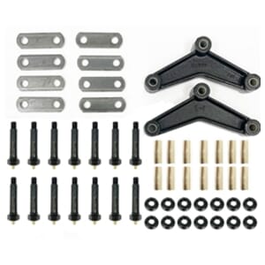Southwest Wheel® Pro Greaseable Tandem Axle Shackle Kit for Double Eye Springs (3.5K-5.2K) - PROAPX3-5BX
