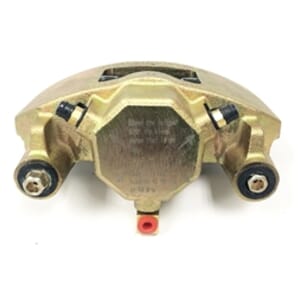 DeeMaxx 7,000 - 8,000 lbs. Gold Zinc Plated Finish Disc Brake Caliper w/Semi-Metallic Pads - SWCALP7KGOLD