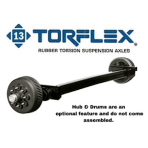 8,000 lb. #13 Dexter® Torflex® Rubber Torsion Suspension Trailer Axle Beam