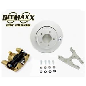 DeeMaxx® 3,500 lbs. Slip Over Disc Brake Kit for One Wheel with Gold Zinc Caliper - DM35KRTR-109GOLD