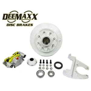 DeeMaxx® 8,000 lbs. Disc Brake Kit with 9/16" Studs for One Wheel with Maxx Coating Caliper - DM8KMAXX916