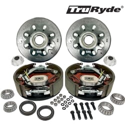 8-6.5" Bolt Circle 5/8" Stud TruRyde® 8K Axle Self-Adjusting Electric Brake Kit - BK8K580